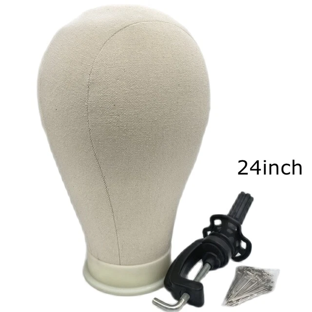 Canvas Wig Head Mannequin, Wig Stand Mannequin Head