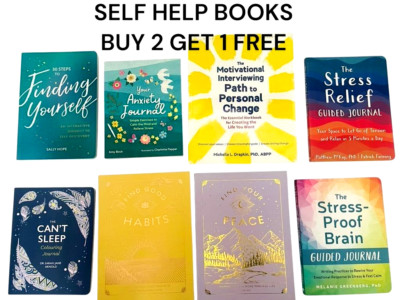 Stressabbau Angsttagebuch Selbstfindung Mentale Selbsthilfe Bücher NEU!!