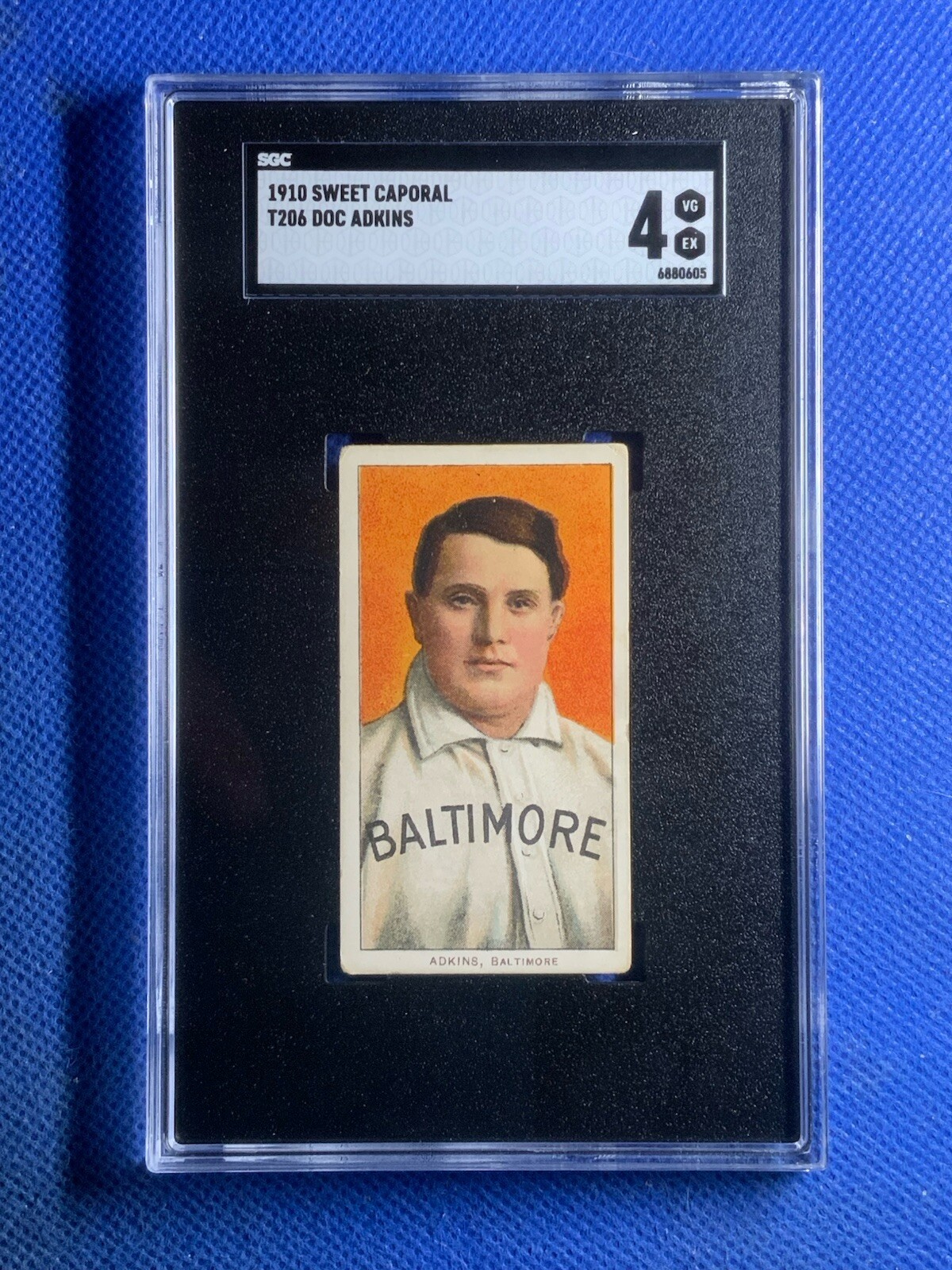 T206 DOC ADKINS 1910 SWEET CAPORAL 350  TOBACCO SGC 4