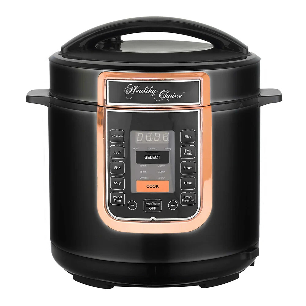 Healthy Choice 6L Electric Multi Cooker Slow Cooker Pressure