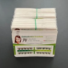 20 Sets Dental Orthodontic Metal Brackets Mini Roth 022 345 hooks Mesh Base