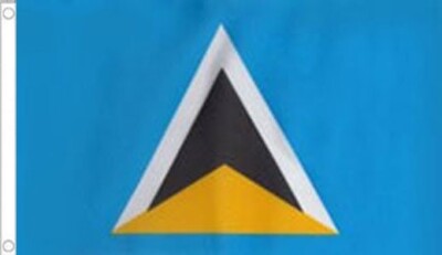 3' x 2' ST LUCIA FLAGGE St. Lucian Insel Karibik Inseln Flaggen