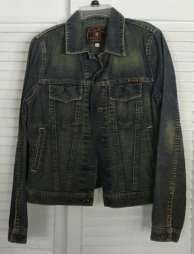 Lucky Brand DUNGAREES AMERICA デニムジャケット Vtg Womens LUCKY Brand Denim Jean Jacket DUNGAREES of
