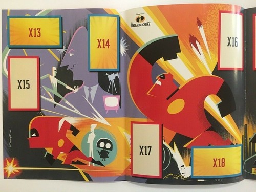 DIE UNGLAUBLICHEN 2 (The Incredibles 2) Movie German Edition Sticker Album Promo - Picture 4 of 9