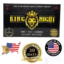 KING-NIGHT, Male Herbal Vitality Supplement (10 Pills)