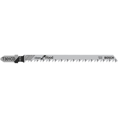 Bosch Professional Stichsägeblatt T 301 CD Clean for Wood, 117mm, Sägeblatt