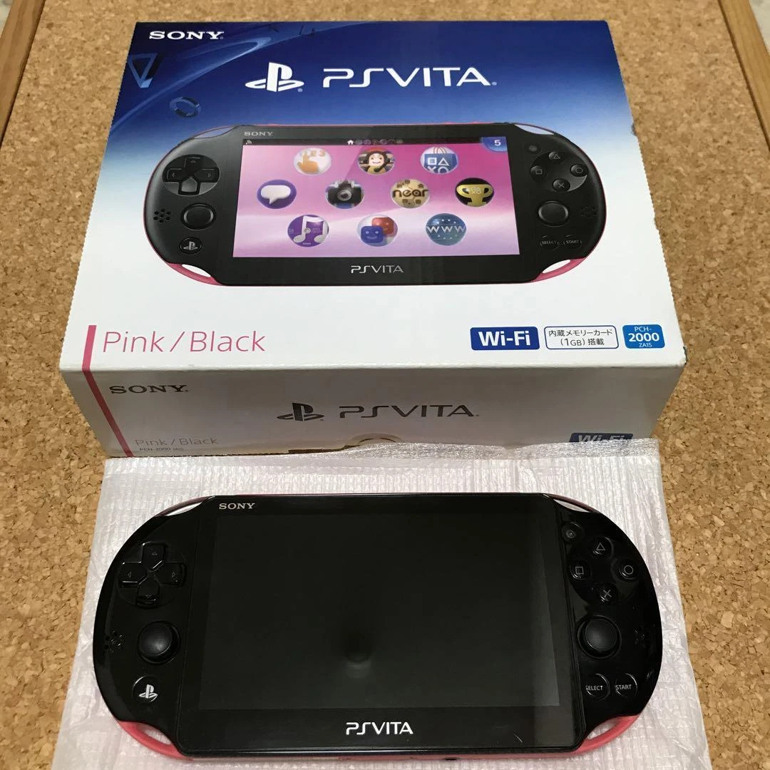 PLAYSTATION VITA WI-FI MODEL PINK BLACK PCH-2000 ZA15 W/BOX