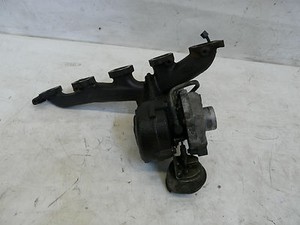 Opel Omega 2,2 DTI Abgaskrümmer mit Turbolader GT18V 24404592, 50500926