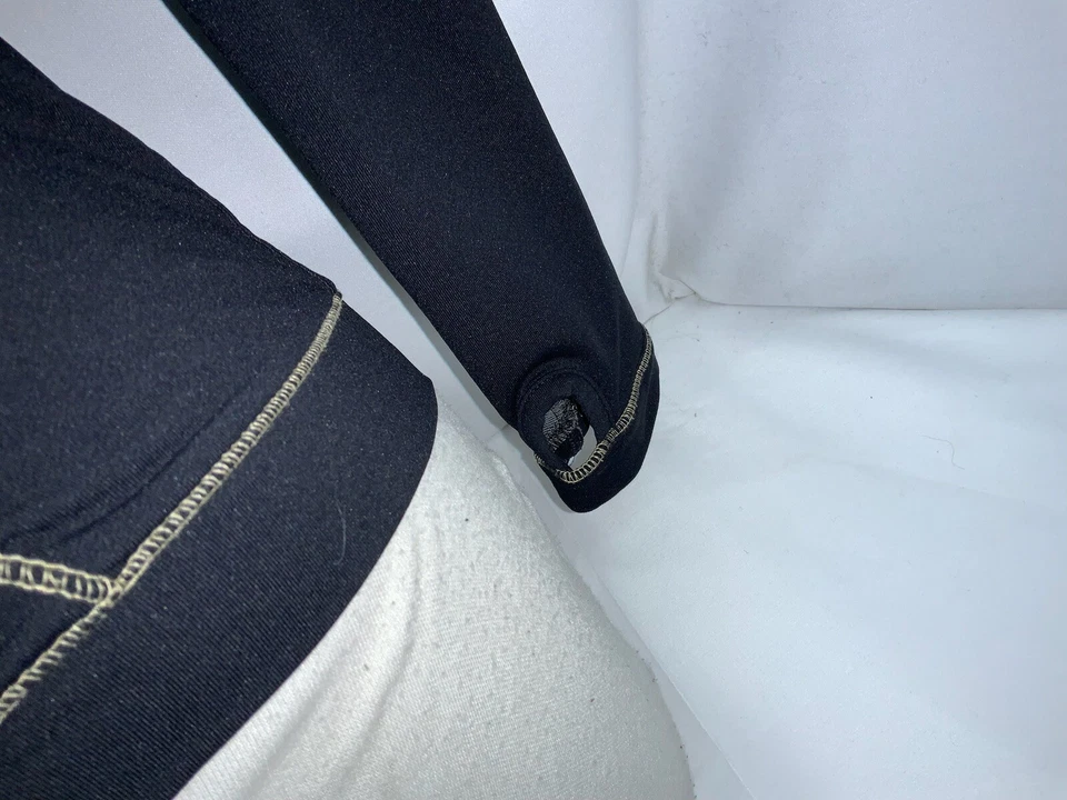 K-Swiss Tennis Yoga Jacket XS Women Black Nylon Poly Gold Zipper YGI L1-94 - Image 4 of 4