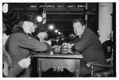 Irish American Tenor Singer John Mccormack Seated At A Table Selli- Old Photo