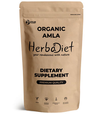 Organic Amla Powder Indian Gooseberry Natural Vitamin C Antioxidant Skin Hair