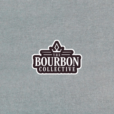 The Bourbon Collective Vintage Style Logo Sticker - Whiskey Enthusiast Gift #356