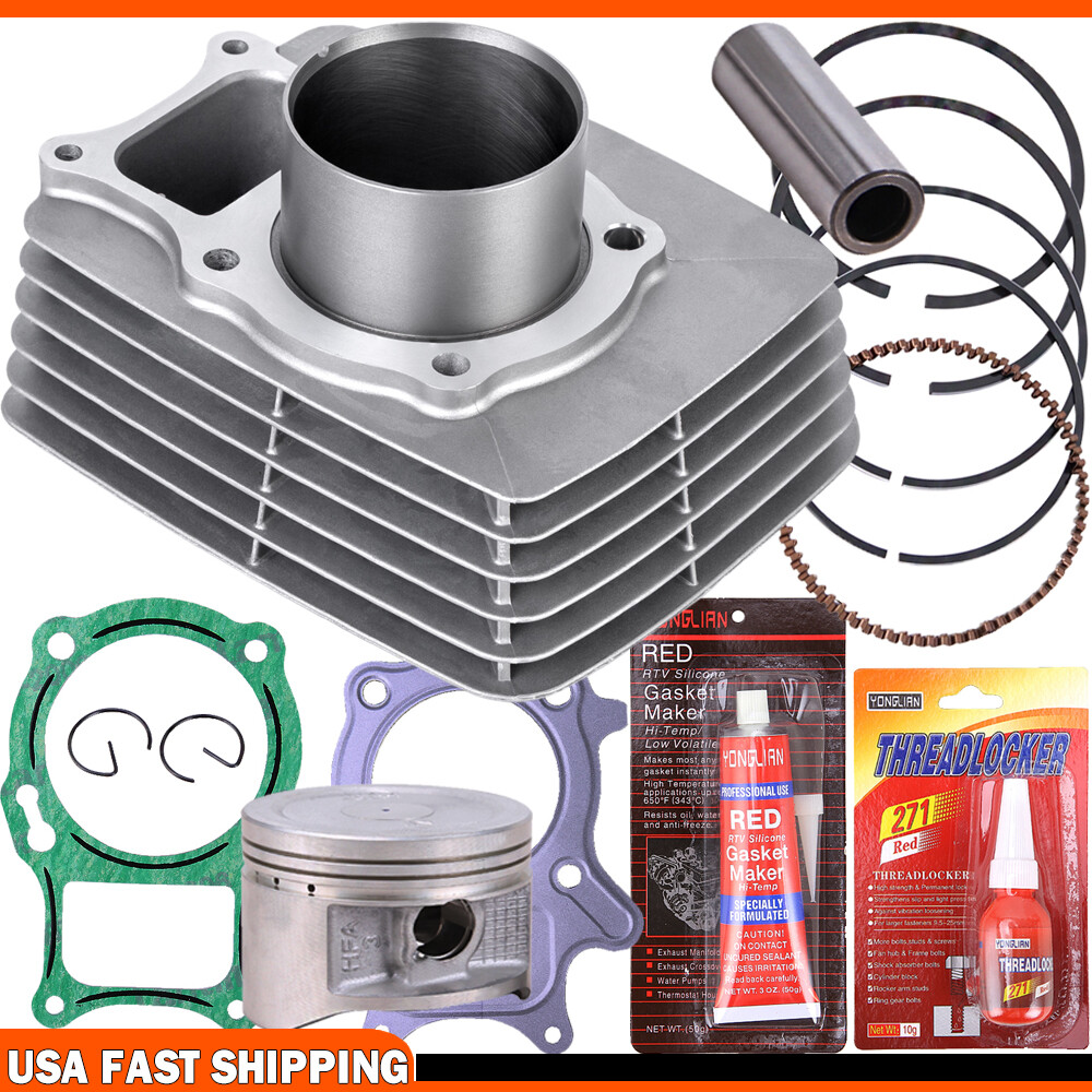 Cylinder Piston Ring Top End Rebuild For Honda Recon 250 TRX 250 TE TM 2002-2014