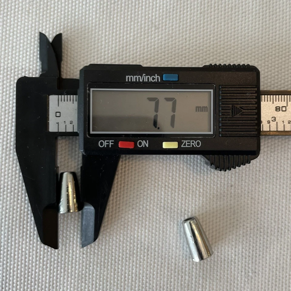 Tapón de cable cónico/extremo de bloqueo plateado brillante de metal 4 piezas - traje de cable de 2-3 mm Foto 2 de 4