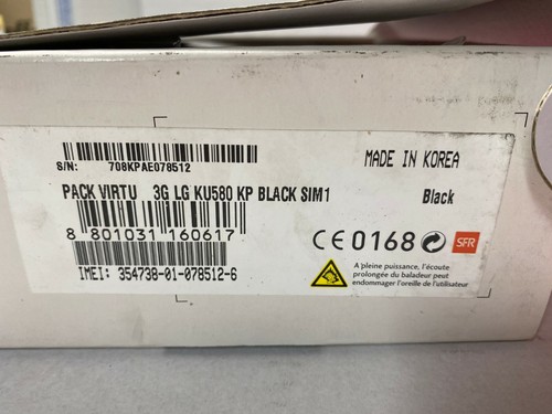 LG KU580 Chocolate Rare collectors phone Mobile Cell - Photo 2 sur 5