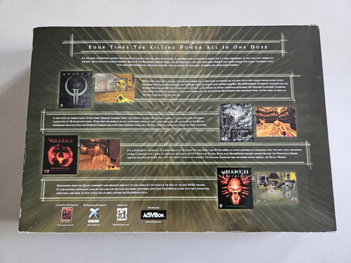 Quake II 2 Quad Damage Big Box PC CD-ROM Game Collection Collector's Set id RARE - Picture 2 of 8