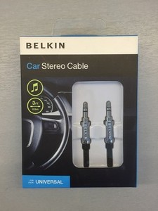 Black Car Stereo Cable Universal 3.5mm Belkin Universal 2pcs 3.5mm Female to dual 3.5mm Male audio Y