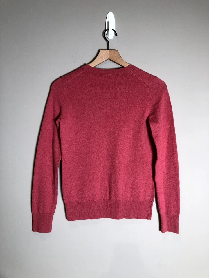 Suéter Pullover Theory Rosa Cachemira Tejido Manga Larga Cuello Redondo Talla S Foto 2 de 4