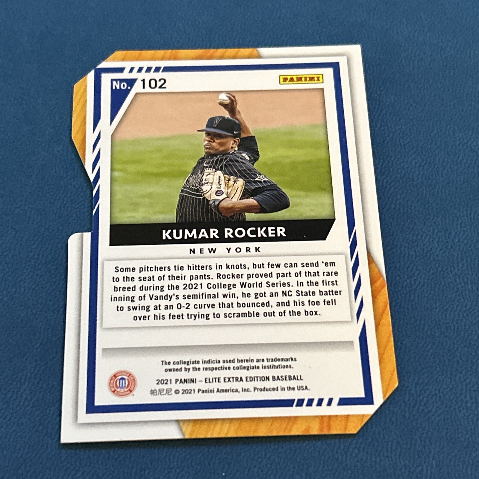 2021 ELITE EXTRA EDITION STATUS DIE CUT 102 KUMAR ROCKER *PROSPECT