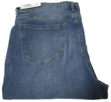 Nicole Miller SOHO High-Rise Kick Boot Fit Women's Denim Blue Jeans Size 14