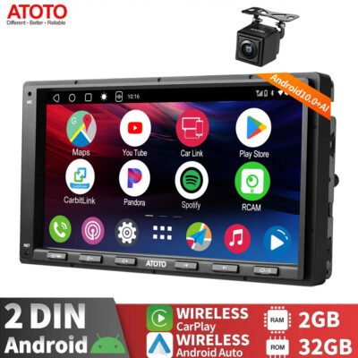 ATOTO A6 7 Zoll Doppel DIN Android GPS Autoradio CarPlay/Android Auto + Kamera