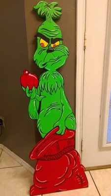 Grinch Stealing Christmas Yard Art Decoration Wood Cutout Ebay
