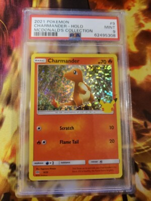 Pokémon Charmander 9/25 - McDonalds Promo - 25th Anniversary - Holographic Foil This Big Yellow Mouse Pouch Pokémon Charmander 9/25 - McDonalds Promo - 25th Anniversary - Holographic Foil This Big Yellow Mouse Pouch