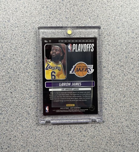 2023-2024 Panini NBA Hoops Road To The Finals #11 LeBron James /999 Lakers RARE - Picture 2 of 2