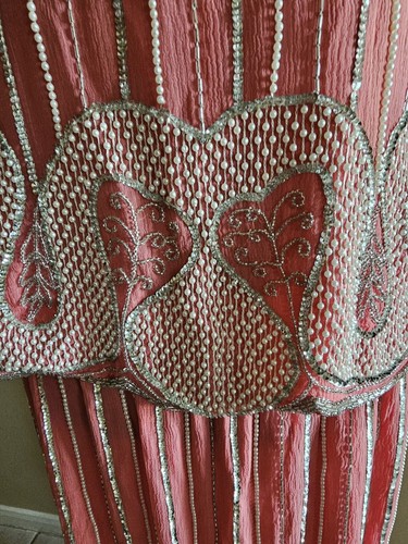 Judith Ann Creations Beaded Silk 2 Piece Women’s Medium Pink Lined Sequin - Picture 6 of 15