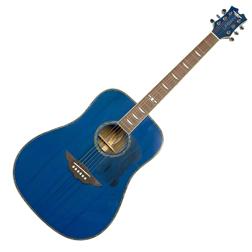 Keith Urban Guitar Limited Edition American Vintage Acoustic 6 String Blue Good