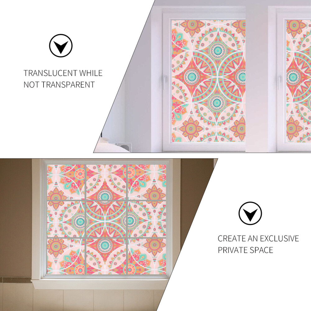 Glass Window Decorations Flower Window Decals Window Privacy Sticker eBay