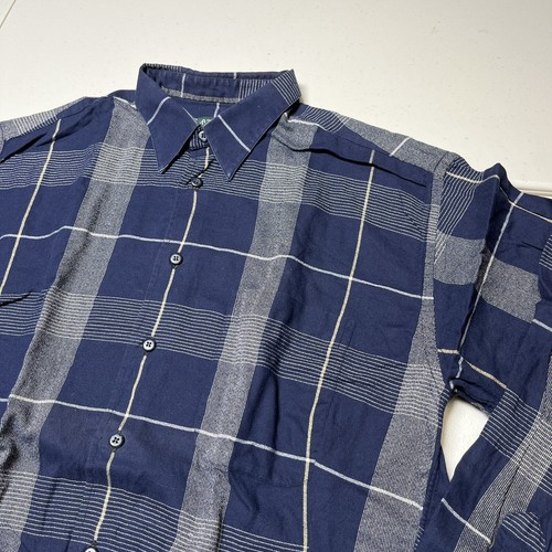 gitman bros plaid button vintage shirt mens medium - Picture 3 of 7