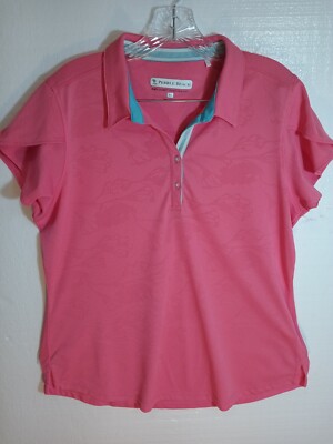 Golf Shirt Ladies Pebble Beach Golf Dry Luxe Preformance Extra Large