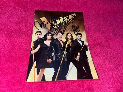 Mika Jenifer Florent Pagny Fiori Photo Cardboard Autograph Dedication