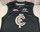 AFL Nike Retro Vintage Carlton Blues Mars Football Jumper  Mens Size XL / 2XL