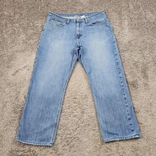 Cinch Jeans Mens 38 Blue Denim White Label Relaxed Straight Leg Western Rodeo