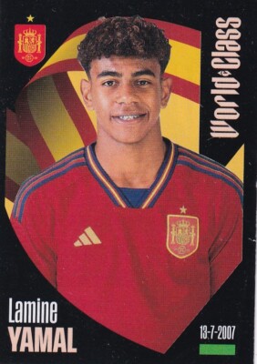 Panini World Class 2024 Sticker No. 324 Lamine Yamal Rookie