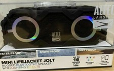 Altec Lansing Mini LifeJacket Jolt Portable Bluetooth Speaker with Lights, Black