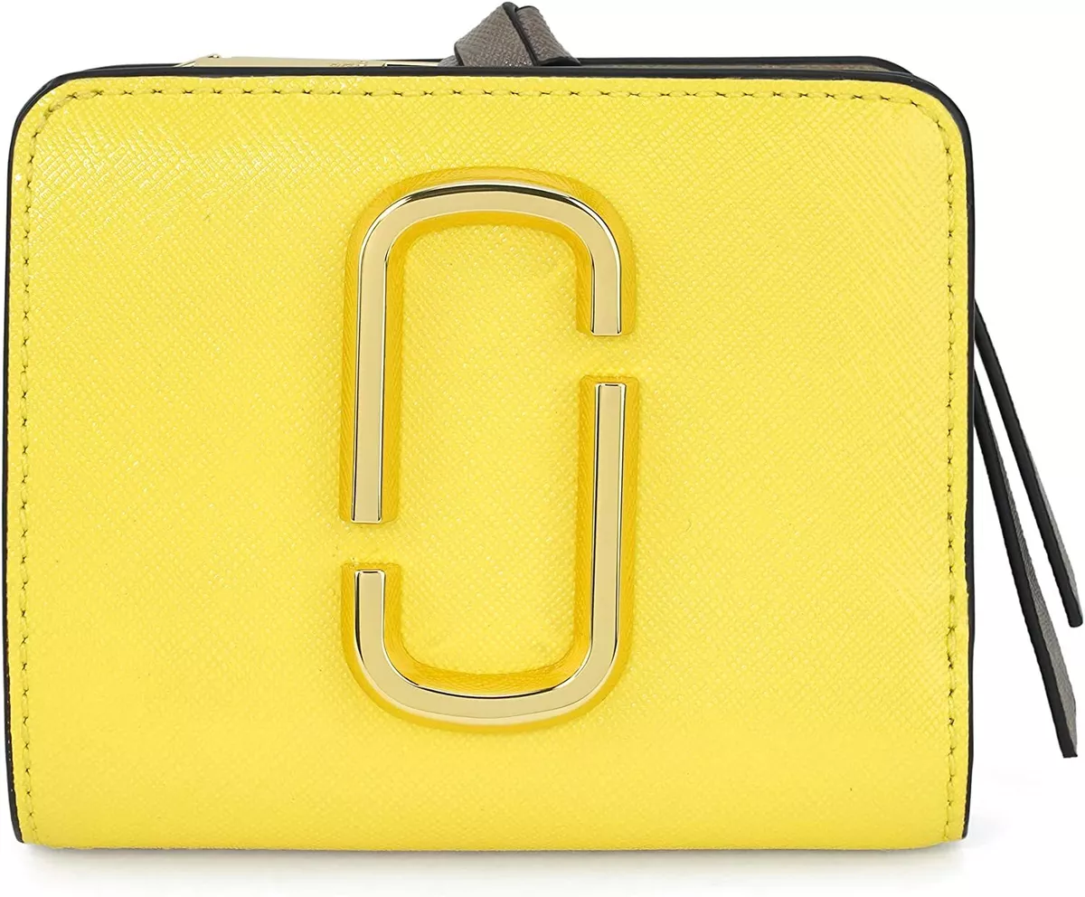 Marc Jacobs Snapshot Mini Compact Wallet One Size Yellow Cream Multi