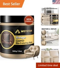 Leather Recoloring Balm  Scratch Remover: Ultimate Restoration Kit - Beige