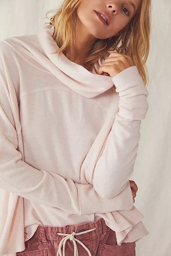 Free People We the Free Cozy Time Funnel Top Au Natural Größe L - Bild 3 von 3