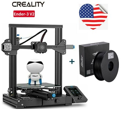Creality Ender 3 V2 3D Printer with Upgraded 32-bit Silent Motherboard +1KG PLA