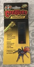Zoo Med Creatures Thermometer Black New Sealed CT-10