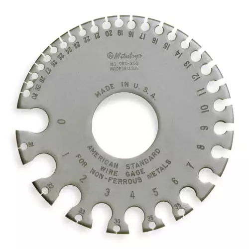 MITUTOYO 950-202 Sheet Metal Thick Gauge,Out Dia 3.325" 5C735