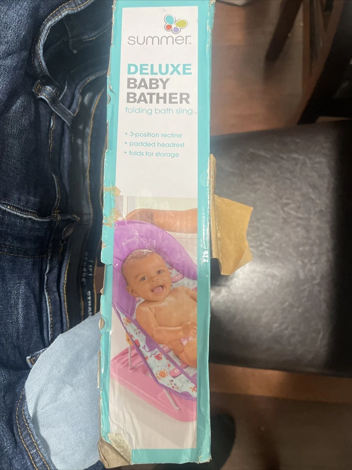 Summer Deluxe Baby Bather (Dolphin Dive) - поддержка ванны для использования в раковине или B - Изображение 2 из 2