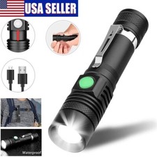 Super Bright 90000LM LED Tactical Flashlight With Rechargeable Battery Hot USA