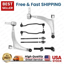 8pc Front Lower Control Arms Tie Rod Kit for Nissan 04-08 Maxima 02-06 Altima