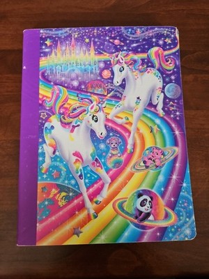 Lisa Frank Unicorn Composition Notebook 9.75 X7.5 Dash & Dazzle 100 Wide Ruled
