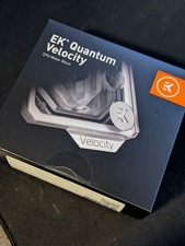Used EK-Quantum Velocity D-RGB AMD Nickel  Frosted Plexi - AM4 Waterblock