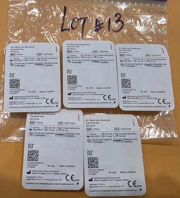 Nobel Biocare 45° Multi-unit Abutment External Hex RP 6 mm. REF: 37624